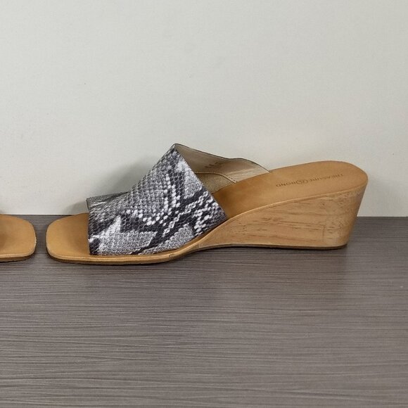 Treasure & Bond Valerie Wedge Slide Sandal, Python Print, Womens Size 8.5 M - Picture 9 of 13